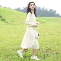 Female pupils dress spring and autumn 2023 new childish stylish princess girls spring long skirt