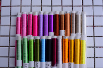 Japan imports 25 colors AFE light silk thread full-tie metal glossy style embroidered embroidery thread 80 m