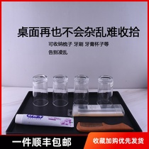 Hotel non-slip plastic tray rectangular storage tray KTV hotel bathroom countertop commercial tray