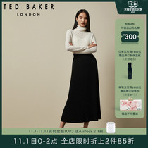 TED BAKER womens wool skirt medium long high waist A- shaped knitted long dress
