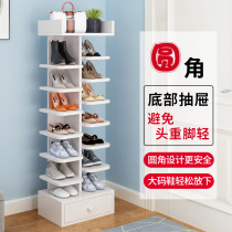 Shoe rack multi-layer household simple door economical shelf indoor dormitory good-looking space storage small shoe cabinet