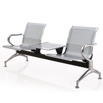 Row chair Three-person waiting chair Stainless steel bench Hospital public row seating Infusion airport chair