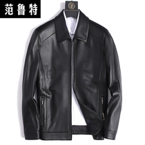 Autumn Winter Hainen genuine leather men Big code Business Leisure Short Sheep Leather Soft Leather Clothing Male Coat Turnover Jacket Thickness
