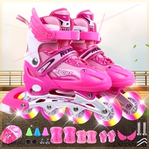 Swiss Mai Gu childrens skates Full set breathable roller skates Mens and womens roller skates adjustable alpha
