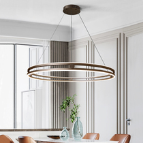 New Nordic minimalist Living room Restaurant LED chandelier rear modern creative Circle bedroom Book room designer chandelier