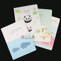 Dolin soft manuscript home B5 cartoon animal student notebook school stationery 52 notebooks