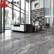 Large board tile 600x1200 living room floor tile TV background wall tile marble gray all-ceramic floor tile