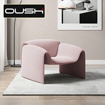 Modern light and luxurious sofa chair Leisure Balcony Flannel single position minimalist Living room designer Lazy People Net Red Furniture