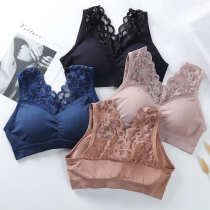 Beauty Back Harness Mesh Red Burst Underwear Woman No Steel Ring Student Rag Vest Coalesch Wraps Up Breast Lady Bra