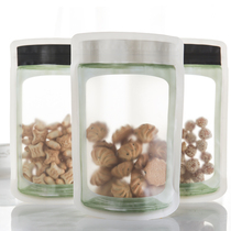 Out of the day glass jar shape portable fresh-keeping bag moisture-proof bag food fresh-keeping bag 3 pack XX-Y919