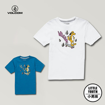 2019 summer new volcom diamond childrens T-shirt pure cotton comfortable cartoon baby breathable short-sleeved top