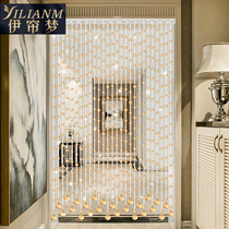 Crystal bead curtain partition curtain living room entrance aisle crystal curtain finished feng shui curtain bathroom bedroom door curtain