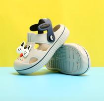 One-year-old ban tuo xie young non-slip 1-3 years old 4 non-slip soft crocs indoor infant bao tou xie boys