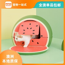 All-Australia unstuck watermelon cat litter Basin fully enclosed toilet large drawer type