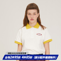 square houlest19 spring and summer original design Wild classic couple color color polo short sleeve t-shirt