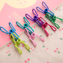 Color iron multi-purpose clamps High quality collection sealing clamps Clothing Clothes Travel outdoor sock clip folder