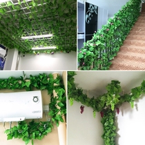 Leaf clothing shop beauty salon ceiling vine staircase balcony blocking fake vine grapes subnet creative decoration