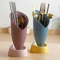 New kitchen chopsticks holder chopsticks basket chopsticks drain storage box plastic tableware basket bucket fast scoop spoon