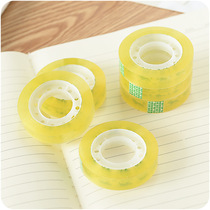 High transparent adhesive tape small 1 2cm fine narrow flower shop office wide adhesive tape wholesale gum paper hand ripping rubberized fabric student tape