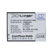 CameronSino Suitable for Duowei D710 iEva D710 Mobile phone battery BL-G28