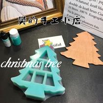 Fans handmade shop DIY crystal glue resin Christmas tree storage box jewelry box ornaments silicone mold