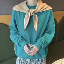 Korean version of Joker Knitted wool triangle scarf decoration autumn and winter send fake collar scarf female multifunctional warm scarf