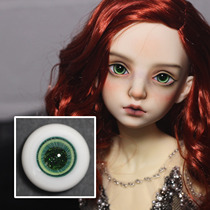 (Dolly Planet)BJD 娃用手工玻璃眼珠 *绿光* H-38