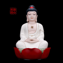 With the heart of Buddha Dehua porcelain ceramics Sakyamuni Buddha statues