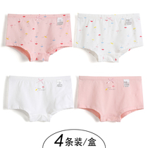 Girl boxer panties girls middle school junior high school student 7-10-11-13-15 years old little girl cotton childrens shorts cotton