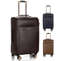 Leather case trolley case 20 inch boarding case universal wheel 24 inch suitcase large capacity wear-resistant waterproof password suitcase