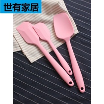 One-piece silicone scraper nougat shovel high temperature mixing cake baking tool three-piece set