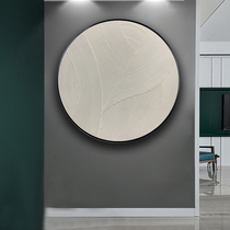 Hand-painted light luxury porch decorative painting abstract living room sofa background wall painting dining room bedroom bedside round painting