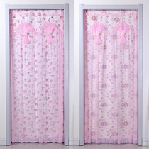 Four seasons household curtain fabric bedroom lace mosquito-proof sand curtain kitchen bathroom partition curtain decorative curtain non-perforated