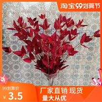 Wedding decoration fake flower honeysuckle leaf indoor decoration flower arrangement with grass European fake flower small orchid leaf batch