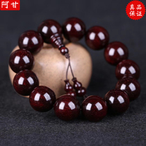 Indian leaf sandalwood string male 2 0 bracelet Buddha bead single lap Venus sandalwood red wood string canvas