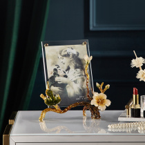 Light Extravagant Enamel Swing Piece Eurostyle Desktop Creative Phase Frame Crystal Glass Decorations Wine Cabinet TV Cabinet Decoration