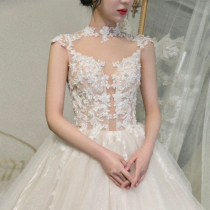 Main wedding dress 2019 new Moren bridal dress luxury super fairy little man tailing tail slim dreamy 2020