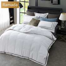 Ramada winter quilt warm thickened double single white duck down feather velvet autumn and winter bed quilt liner