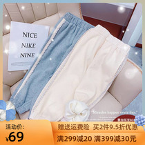 Girls winter pants 2022 new Chinese and large childrens Korean version of casual sports pants foreign style loose winter clothes all-match