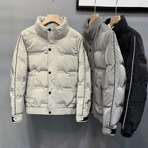 Winter thickened short collar down cotton jacket men 2021 new trend cotton coat jacket jacket winter clothes