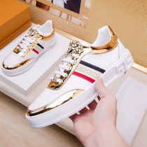 European Station Mens Shoes 2022 Spring New Genuine Leather Small White Shoes Mens Lace 100 Hitch Duesha Casual Board Shoe Mens Tide