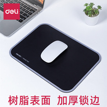 Del mouse pad soft lock edge rubber game Office rubber pad non-slip resin thick black small cloth surface