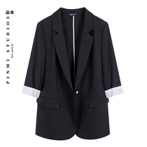 Pimmy member special share) Small sub-suit jacket female summer thin section Korean version of the body 70% sleeves Western suit jacket