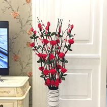  Leaf vein dried flower living room floor fake flower simulation dried branch indoor flower arrangement snowflake rose home new house decoration