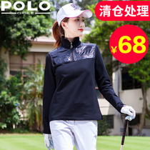 Polo golf golf clothing Womens long-sleeved ball suit t-shirt sports long-sleeved trousers autumn and winter jacket