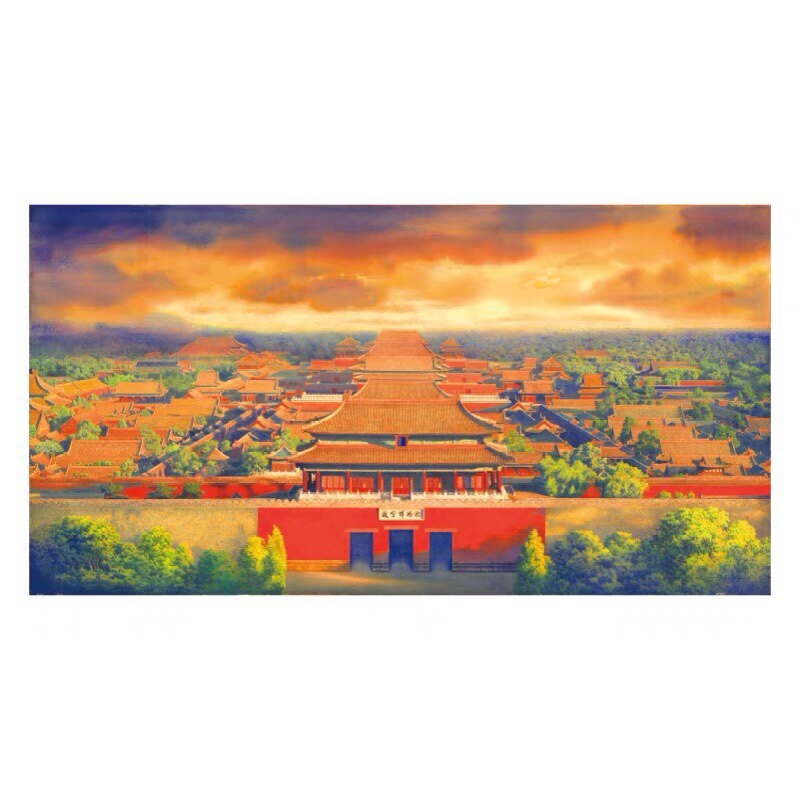 3D-JP Guofeng Collection 3000 Pieces Puzzle Plastic Puzzle Huang Youwei Huizhao Forbidden City H2557 Gift 3djp