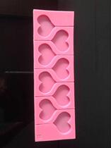 Love heart shaped Starry Sky lollipop mold food silicone Photo Sugar Coral sugar handmade chocolate silicone mold