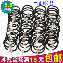 (A bundle of about 100) hair accessories Korean version of hair rope Joker tie hair 2 yuan store jewelry Hairband FQ03