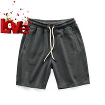 Waist retro male old male sports elastic shorts j cotton Japanese five-point pants lazy loose Casual Full weight needle