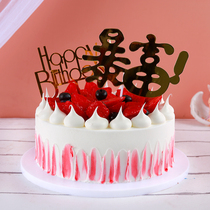 Cake model simulation 2021 New Net red European fruit birthday fake cake plastic samples can be customized